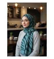 Premium Dalga Desenli Eşarp– Modern Desenli Hafif Tesettür Eşarp