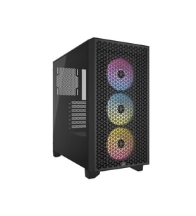 Corsair iCUE 3000D RGB Airflow Siyah Temperli Cam ATX Mid Tower Gaming Kasa CC-9011255-EU - Teşhir