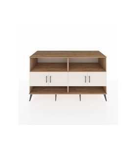 Kronos Konsol 4 Raflı 4 Kapaklı 176x59x99 Çam-Aytaşı/Çam