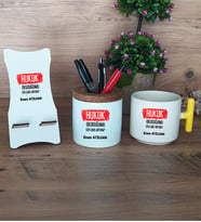  Hukuk Okuduğumu Söylemiş Miydim  Hediye Sepeti Kupa Bardak T Kulplu, Kalemlik ve Ahşap Telefon Standı Hukuk Öğrencisine Hediye (Model 5)