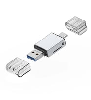 ALLY USB 3.0+Type-c+Lightning Sd Kart Okuyucu - Hızlı Card Reader-(5775) - tygo4058-5787 (Mavi)