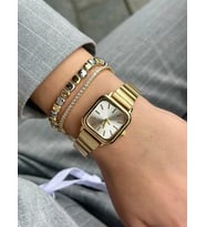 İnogge Gold Kare Vintage Tasarım Kadın Kol Saati