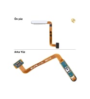 Samsung Galaxy A23 Parmak İzi Filmi ile Uyumlu Beyaz Parmak izi film kablosu parmak izi sensörü filmi home tuşu film kablosu touch id film kablosu parmak izi soketi