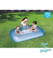 Havuz Dikdörtgen Mavi Renk 165 Cm x 25 Cm - Mavi Su Dünyası (Mavi)