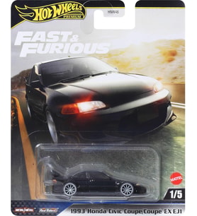 Hot Wheels Premium - 1993 Honda Civic Coupe/Coupé Ex Ej1 (1/64) Fast & Furious (Çok Renkli)