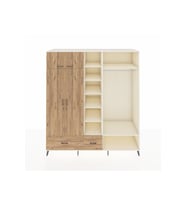 Kronos Dolap 12 Raflı 2 Çekmeceli 2 Askılı 220x59x243 Aytaşı-Çam/Çam