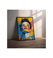 Dekoratif Çerçevesiz Poster Pop Art Erkek Çerçevesiz Tablo
