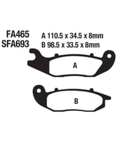 Honda Ön Fren Disk Balatası Sfa693 Fa465 Crf 250L (13-21) 250 Rally (17-21)