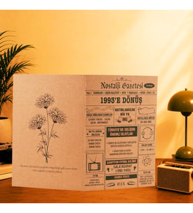1993 Kraft Kutlama Kartı - Doğum Günü Kartı - Yıl Dönümü Kartı - Nostalji Gazetesi