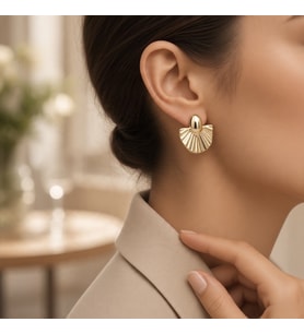 STİL İNCİSİ/XUPING JEWELRY YELPAZE MODEL KÜPE
