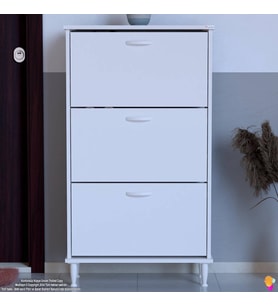 Modilayn VARBİ Kapı Önü 72x 127x 26 cm’ lik 2 Düşer Kapak 4 Göz Bölmeli Ayakkabılık