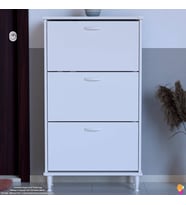 Modilayn VARBİ Kapı Önü 72x 127x 26 cm’ lik 2 Düşer Kapak 4 Göz Bölmeli Ayakkabılık