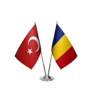 Romanya İkili  Masa Bayrağı
