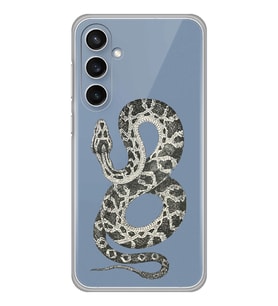 Samsung Galaxy S23 FE Uyumlu Yılan Desenli Şeffaf Telefon Kılıfı