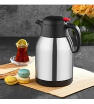 Penguen 2 Litre Çift Kat Çelik Çay Termosu 1200A (Gri)