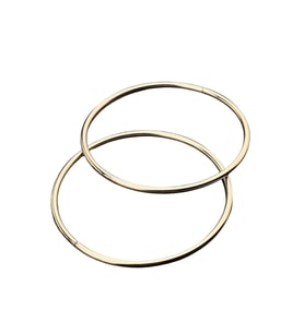 Metal Halka Çanta Halkası 7 CM (25 Adet)  Gold