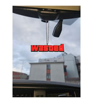 GTA Wasted Dikiş Aynası Süsü, Siyah ve Kırmızı Renk Seçenekleri