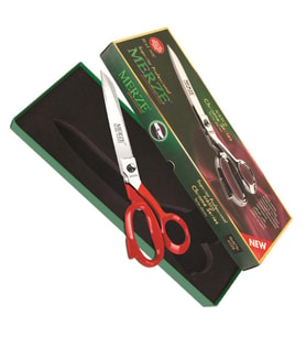 Merze 5508 Özel Üretim Kırmızı Saplı Terzi Makası D-121 No:8 (20 cm)