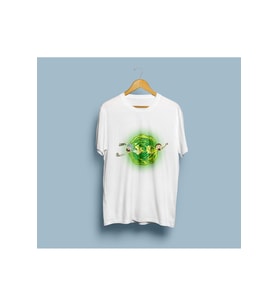 Oversize Rick And Morty Çizgi Dizi Tasarım Uniex T-shirt