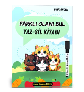 Okul Öncesi Farklı Olanı Bul YAZ-SİL Kitabı