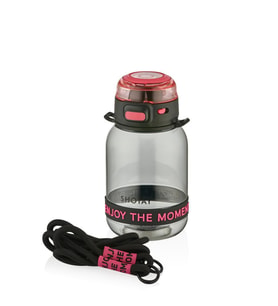 Shotay Lock Çocuk Su Matarası Tritan Siyah 700Ml