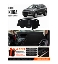 FORD KUGA (2013-2015) Uyumlu Torpido Örtüsü Torpido Kılıfı - Siyah