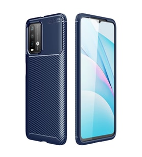 Xiaomi Redmi 9t Kılıf Auto Focus Karbon Kapak - Lacivert
