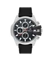 Daniel Klein DK.1.13849-1 Exclusive Tüm Fonksiyonları Aktif Deri Kordonlu Siyah Erkek Kol Saati