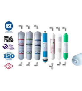 AQUAFLY 12" Inline 7 FİLTRE 10 AŞAMA ( ALKALİ ve 4in1 ) Su Arıtma Filtresi Kapalı Kasa Cihaz Uyumlu