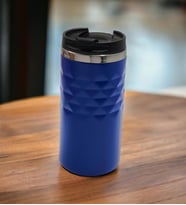 Geometrik Desenli Mavi Renk Termos Bardak 300mL