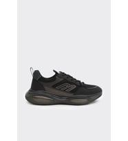 Yüksek Taban Bağıklı Erkek Sneaker (Siyah)
