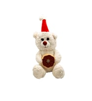 Peluş Pastalı Ayıcık - Mavi Su Dünyası (Beyaz)