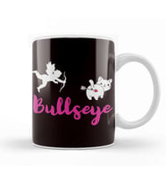 Funny Valentines Day Bullseye Cupid Cat Kitten Kupa Bardak Porselen