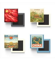 Buzdolap Magnetleri - Çin Pekin - China - 4'lü Set Magneti