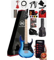 Maxword DE-150BL Maple Klavye HH Manyetik Yüksek Kaliteli Elektro Gitar Seti