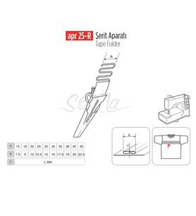 Şerit Apara 60x30mm / APR 25-R