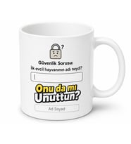 Şifresini Unutanlara Güvenlik Sorusu Esprili Kupa Bardak Komik Hediye