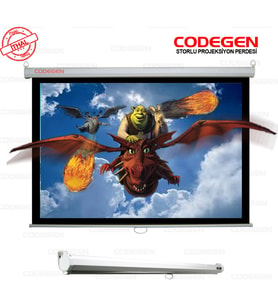 Codegen AX-18 STORLU PROJEKSİYON PERDESİ 180x180 (Arkası Siyah Fonlu - Duvar/Tava - SSSSSS9288-8
