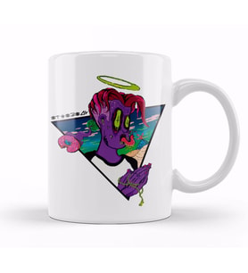 Trippy Ethereal Kupa Bardak Porselen