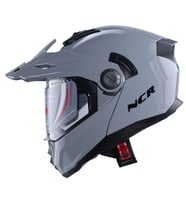 CROSS NCR-165 ÇENE AÇILIR GÖZLÜKLÜ E-CE BELGELİ KASK COOL GRİ