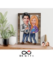 BK Gift Kişiye Özel Sevgililer Karikatürlü 3D Ahşap Tablo, Sevgiliye Hediye, Sevgililer Günü Hediyesi, Yıl Dönümü Hediyesi, Doğum Günü Hediyesi-50