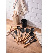 Aryıldız Dailytools Silikon Mutfak Set 10 Parça Siyah Ar262986