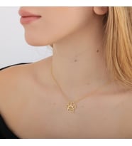 Evcil Hayvan Pati İsim Kolye 925K Gümüş (Gold)