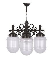 AVONNI BFE-68193-4BSY Siyah Boyalı Dış Mekan Aydınlatma E27 ABS Akrilik Cam 55cm