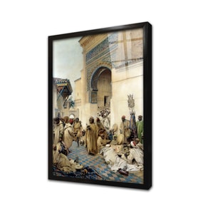 Sidi Cami Eseri Çerçeveli Cam Tablo