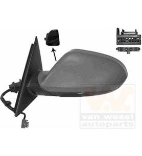 A6 Elektrikli Ayna 2013-2016 Astarlı Sinyalli Kör Noktalı Sol Oem No:4G1857409Aa01C