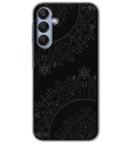 Galaxy A35 Kılıf HD Desen Baskılı Kılıf - Siyah Mandala