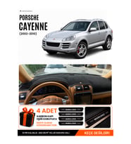 PORSCHE CAYENNE (2002-2010) Uyumlu Torpido Örtüsü Torpido Kılıfı - Siyah