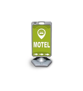 Motel    Reklam ve Yönlendirme Uyari Dubasi A Tabela Gri