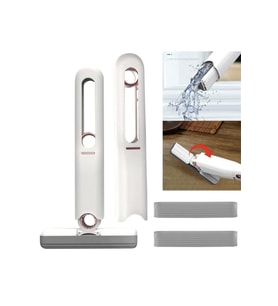 Mini Otomatik Sıkmalı Mop Seti, Yıkanabilir, Kolay Kullanım